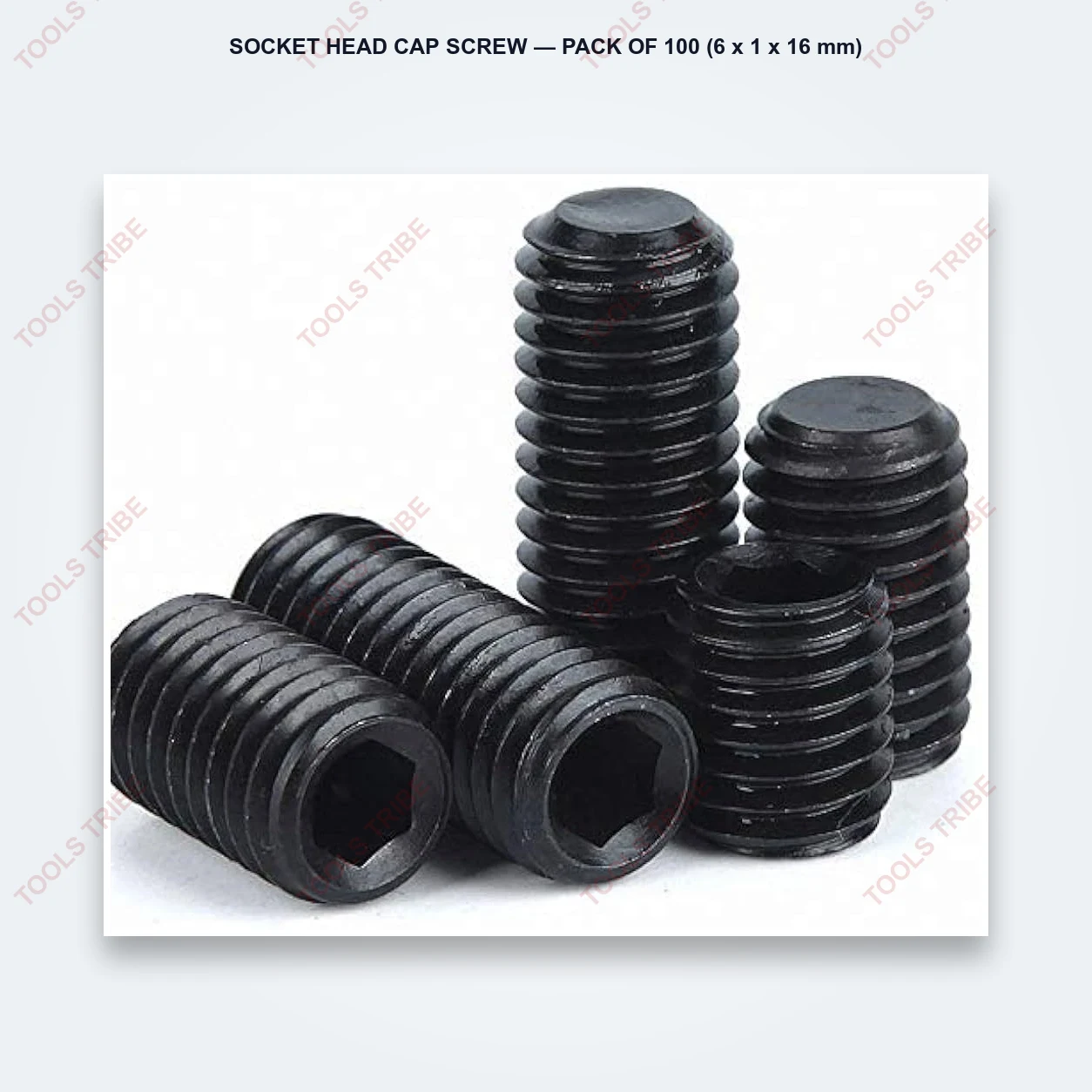 SOCKET HEAD CAP SCREW — Pack of 100 (6*1*16)