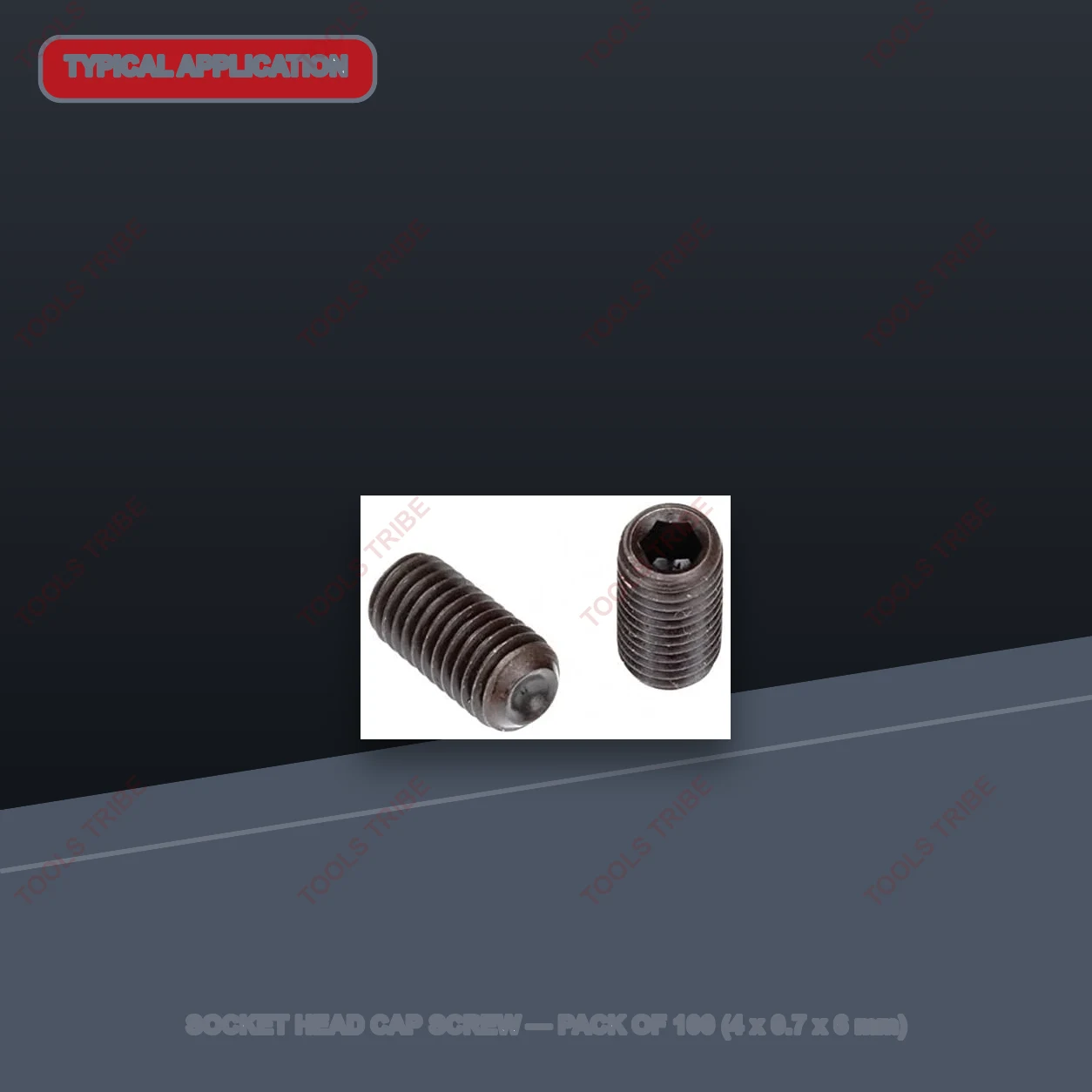 SOCKET HEAD CAP SCREW — Pack of 100 (4*0.7*6)
