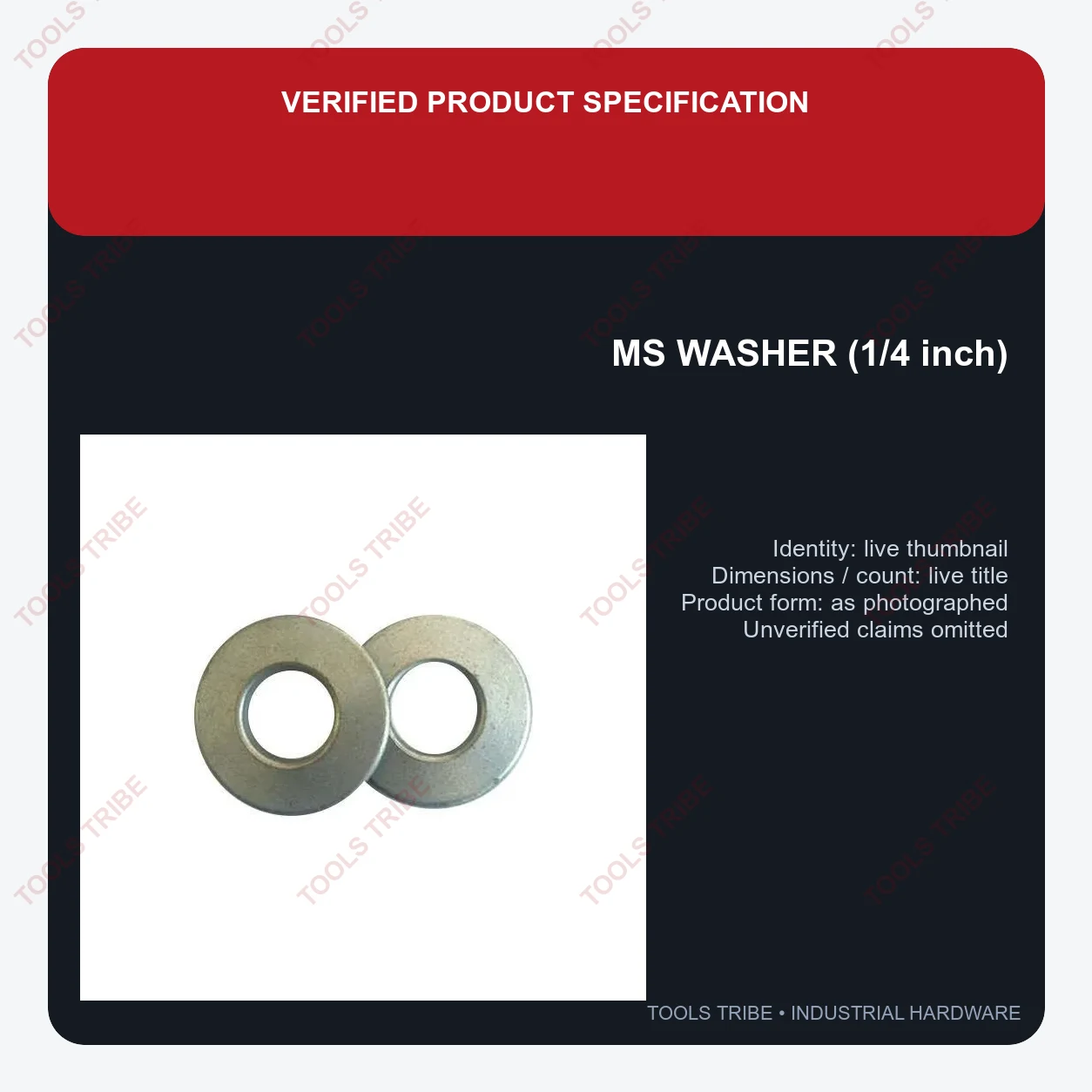 MS WASHER (1/4)