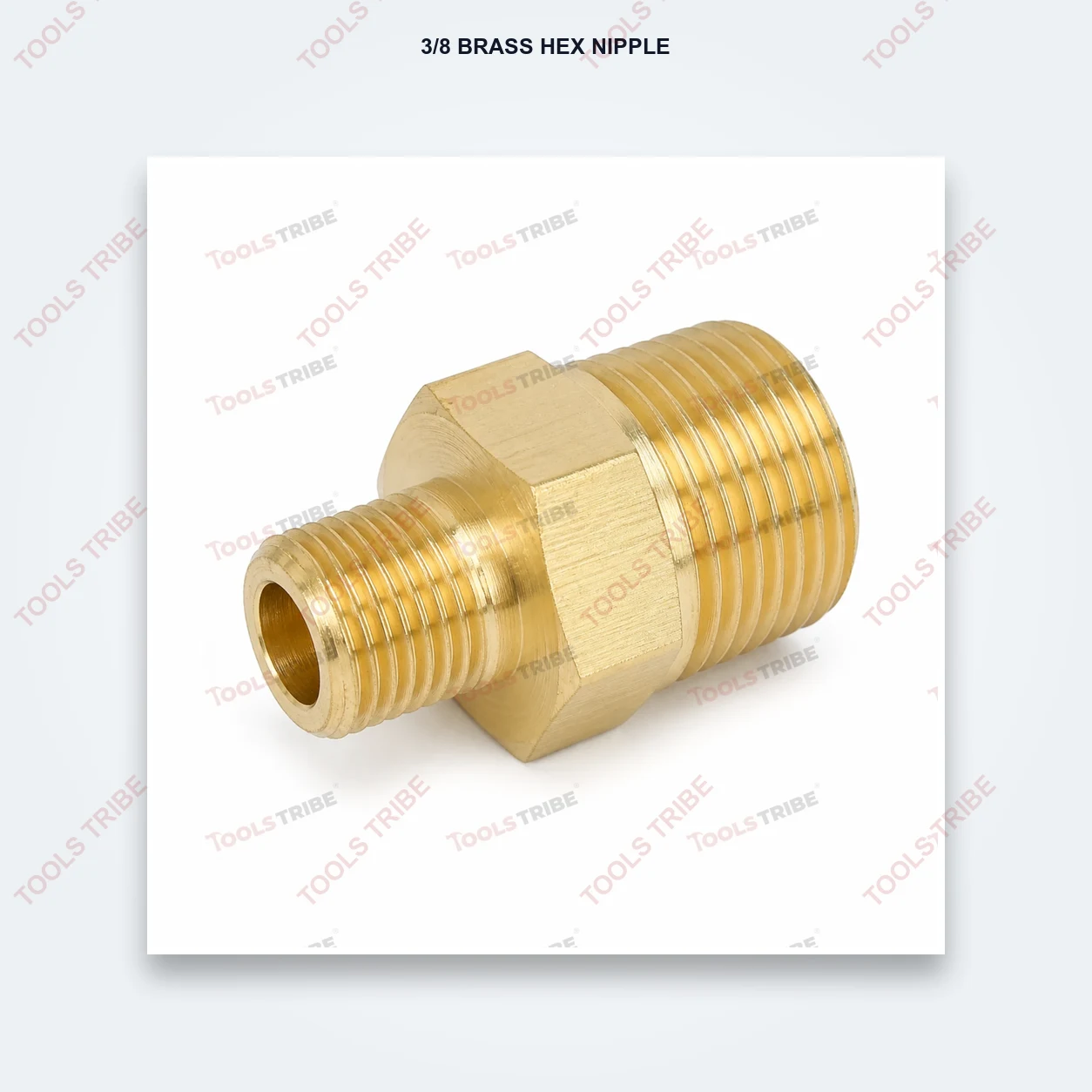 3.8 BRASS HEX NIPPLE