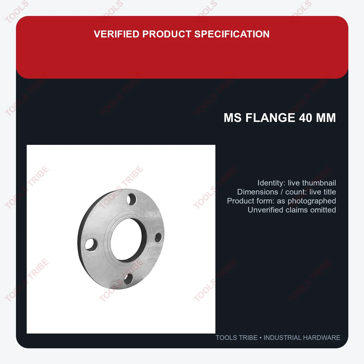 MS FLANGE 40 MM