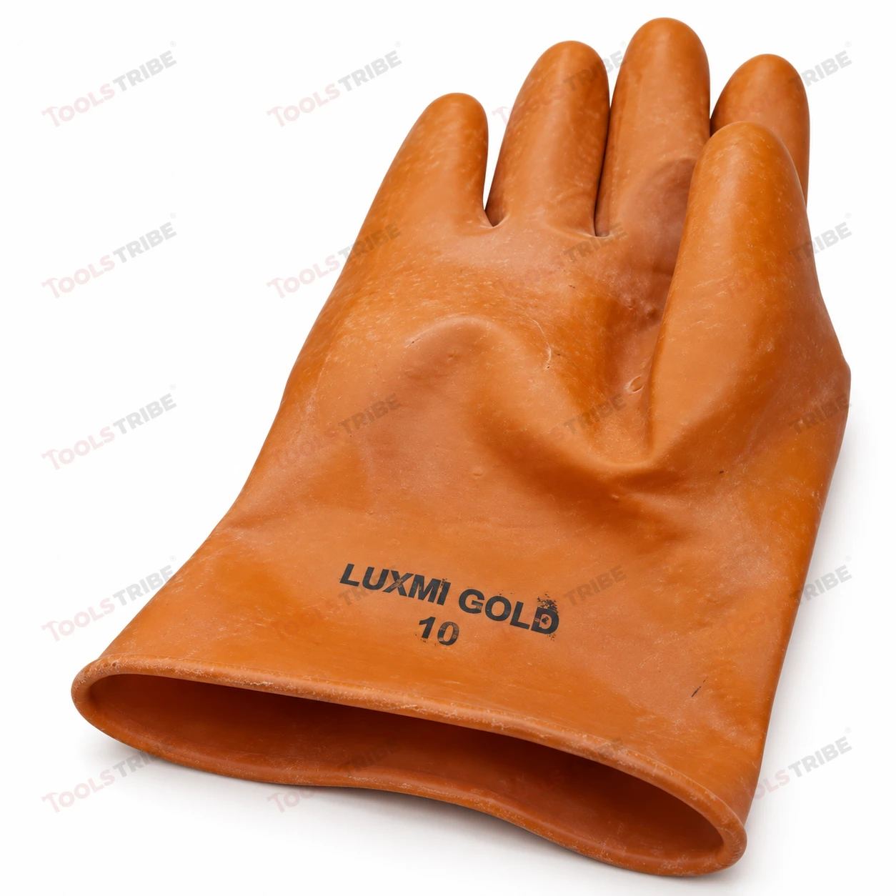 LUXMI GOLD Chemical Resistant Rubber Gloves - Acid & Alkali Proof, Heavy Duty, Pack of 12 Pairs