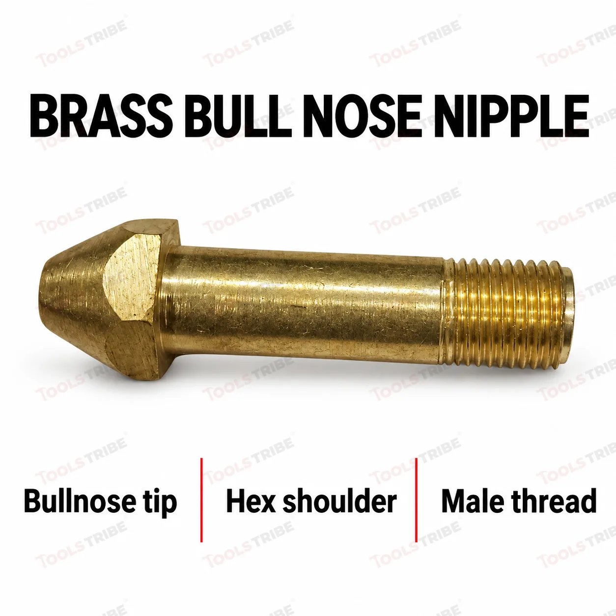 Brass Bull Nose Nipple