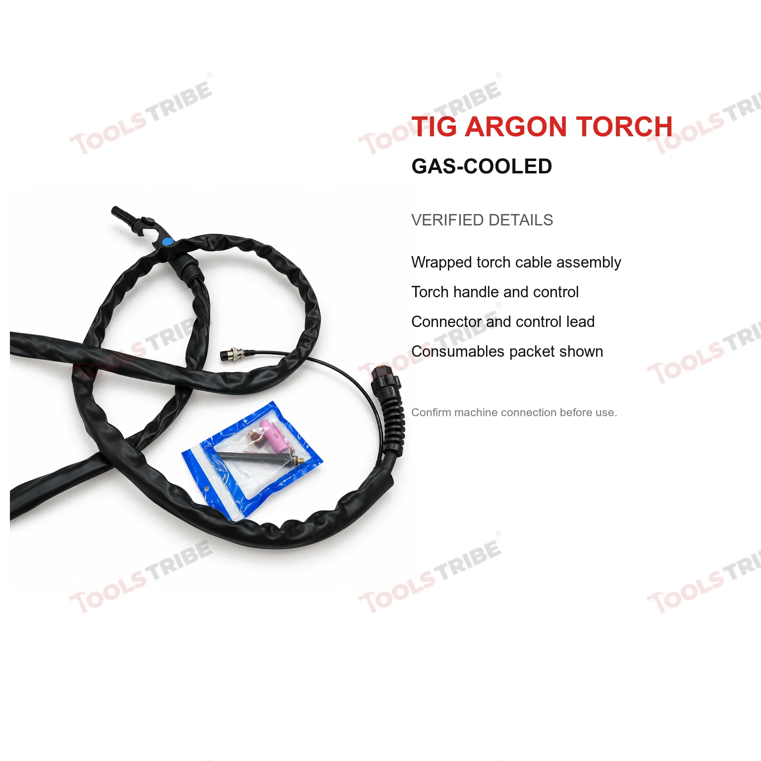 TIG ARGON TORCH( GAS COOLED)