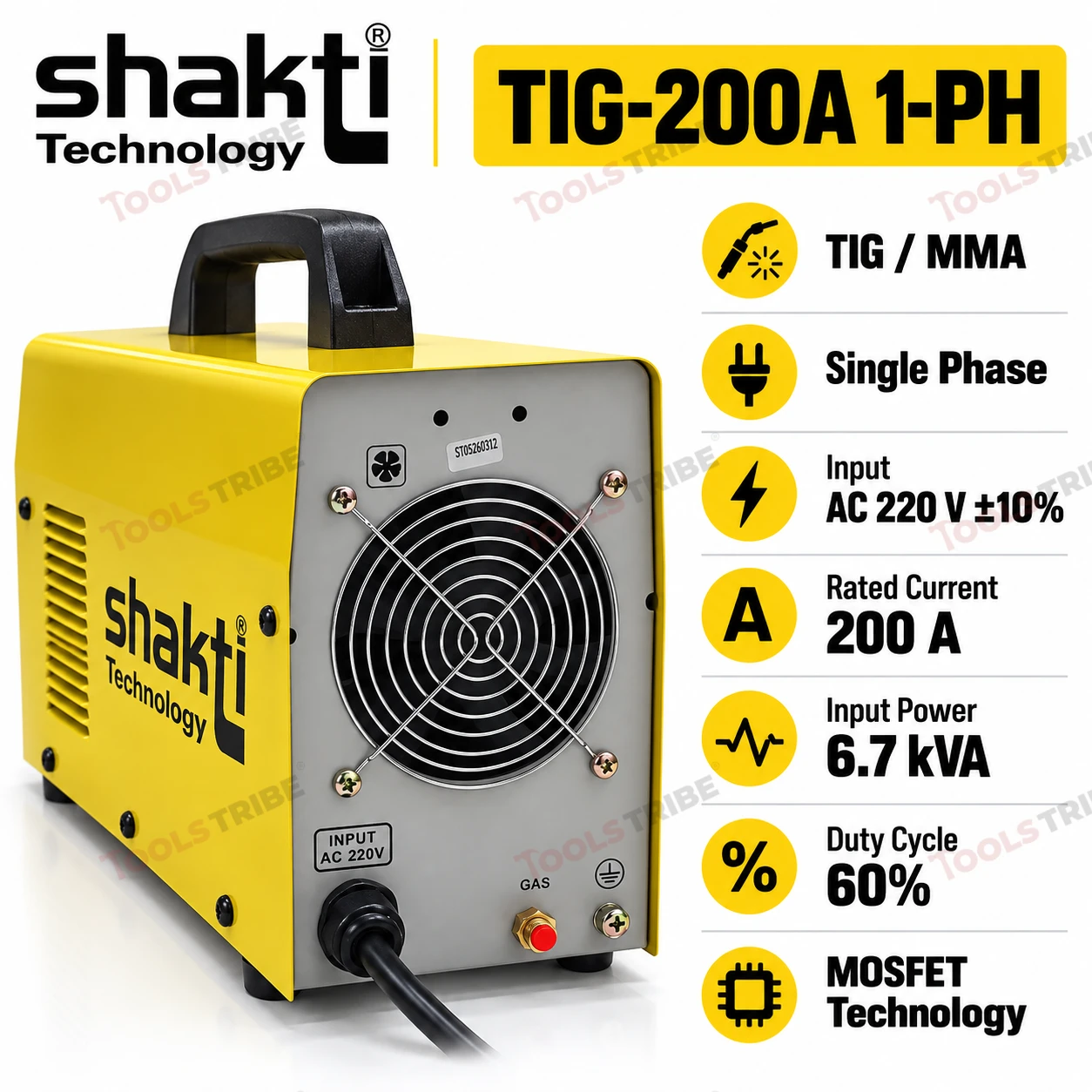 WELDING MACHINE(TIG-200A I-PH)