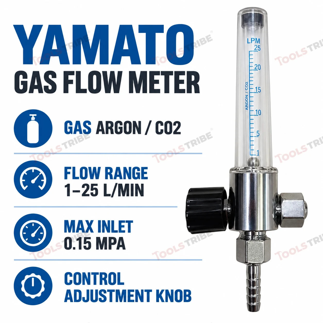 YAMATO high quality Argon Ar/Co2 Gas Flow Meter