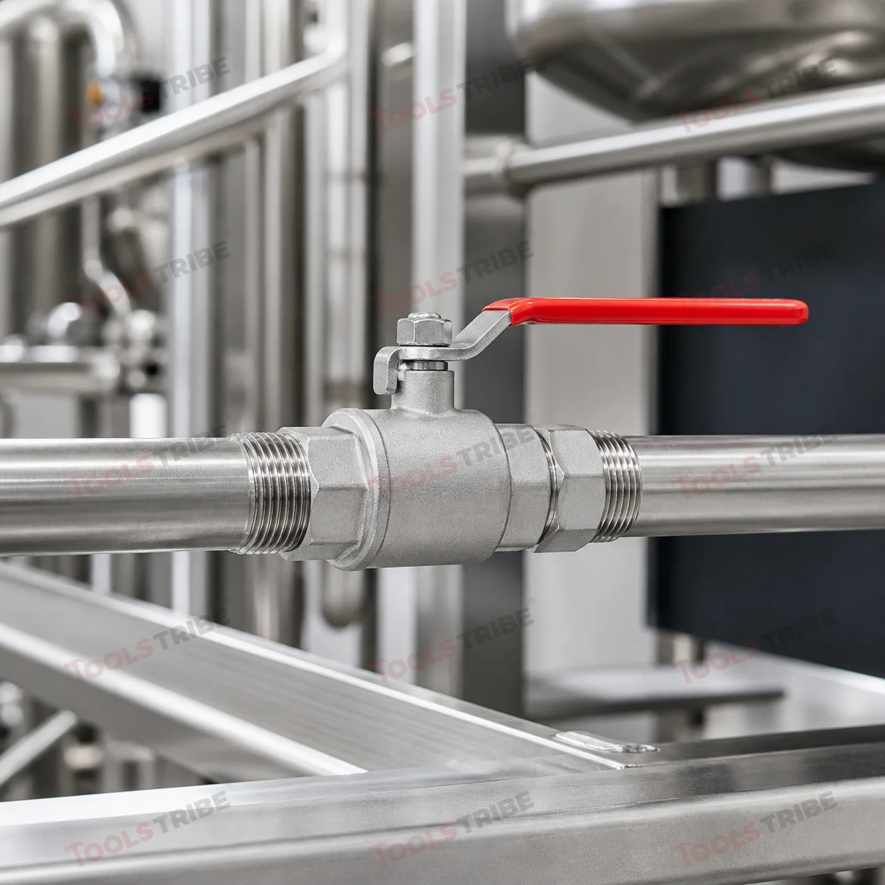 SS 304 Ball Valve 15mm (1/2 Inch) Threaded, Quarter-Turn Screwed End Valve