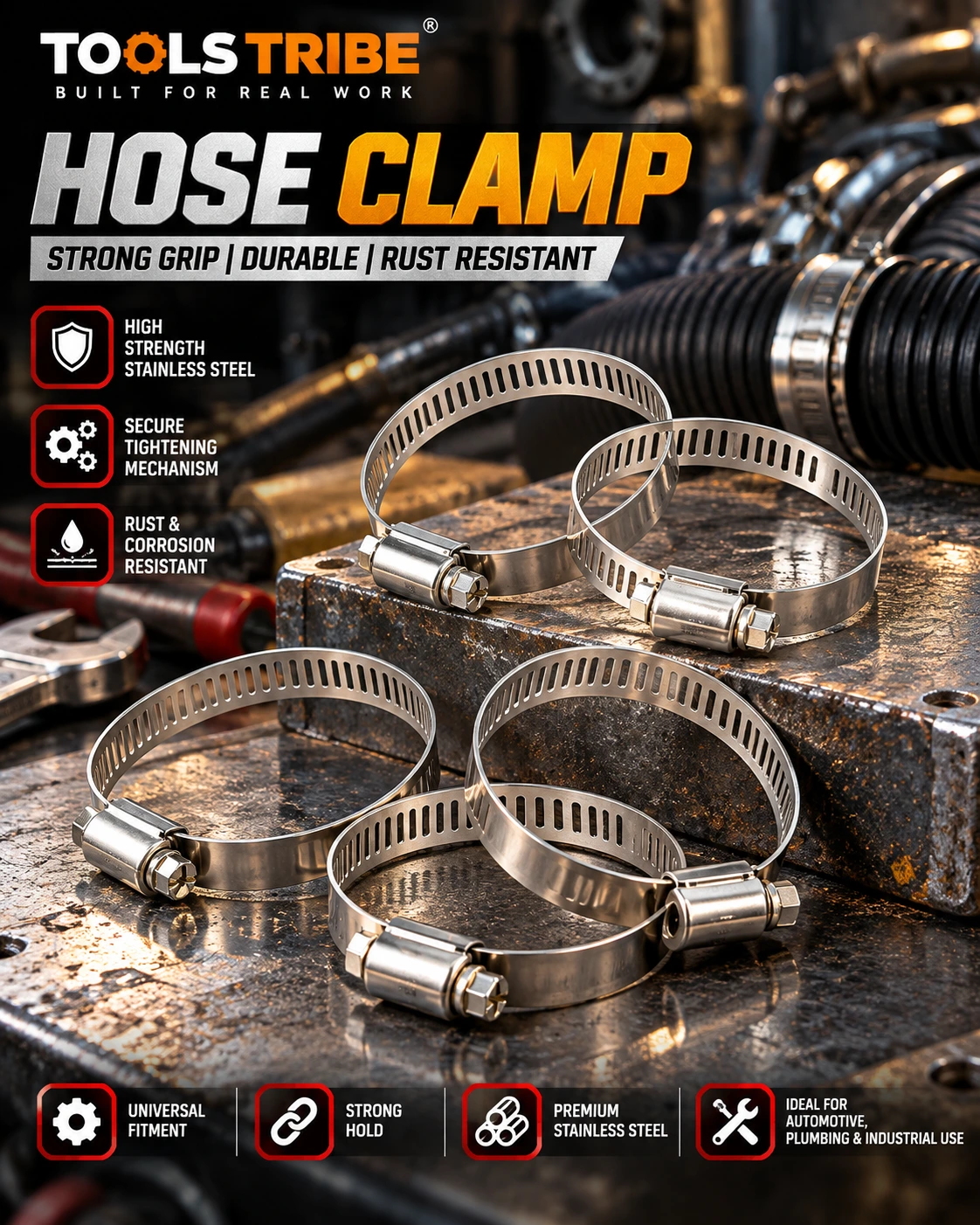 HOSE CLAMP- 75MM