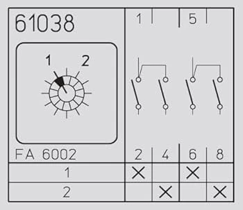 ROTARY SWITCH 6-A DOUBLE